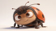 © Tap - Cartoon ladybug, big eyes show cute healing