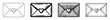 © Graphic Genius - Four stylized envelopes with heart symbols represent love and communication in diverse artistic styles.