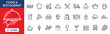 © IconNest - Food Restaurant Thin Line Icon Set