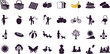 © MdTofazzal - Collection of black silhouette icons for summer and outdoor activities