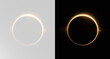 © Alehandro - Golden glowing fire ring with burning sparks and magic light effect on transparent background overlay circle fire png