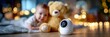 © keks20034 - Smart Baby Monitor Camera in Cozy Nursery at Night