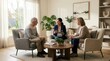 © Bersama - Medical Consultation In Living Room With Doctor Talking With Couple About Health