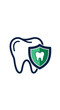 © NISTUL - Dental Health Icon: Tooth Safeguarded By a Green Shield, Illustrative Health Concept