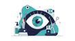 © DANI - Eye Care And Medical Tools Illustration Showcasing Ophthalmology And Vision Health