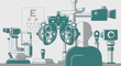 © Unip - Eye Examination Illustration: A Vector Graphic Depicting an Ophthalmology Appointment