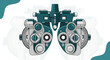 © Aleya - Illustration Of Ophthalmic Equipment For Eye Exams And Vision Testing Procedures