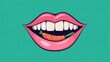 © CrazyJuke - Healthy Bite: Mouth with carrot in it, highlighting dietary choices. A vibrant visual of healthy living.