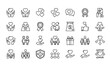 © Mahmudul - Love, Donation and Community Support Line Icon Set