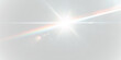 © Strongstock03 - Bright sunlight flare with smooth golden gradient, soft glowing halo, and subtle sparkles. png