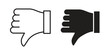 © Warpiya - Thumb down icon. Simple outline style concept. Thin line vector illustration.