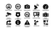 © Cali6ro - Traffic icons for speed control and road safety information