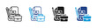 © Elzicon - Job Application icon set multiple style collection