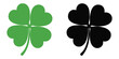© Ayat04 - Four leaf clover icon vector, simple flat-style shamrock with four leaves representing good luck for holiday