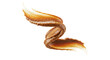 © siswo - Swirl of Brown Sugar Body Scrub with Exfoliating Particles on White Background