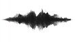 © afif - Abstract soundwave, audio visualization, digital art, white background, music graphic design
