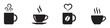 © Jeremy_Show - Coffee cup icon set. Cups of coffee tea collection. Hot drink icon. Disposable cup. Cup coffe with steam. Flat style. Vector Illustration. Vector Graphic. EPS 10