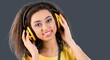 © BillionPhotos.com - Disco Beauty Afro woman with yellow headphones