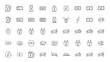 © Charaka - Electric Vehicle Charging Station Icon Set, EV Battery Energy Plug Connector, Clean Outline Eco Transport Vector Icons Pack