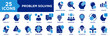 © MamaheVino - problem solving icon set collection. icon pack contain solution, logic, strategy, thinking, decision, process, analysis, creativity, mindset, reasoning, idea, trouble, fix, issue