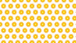 © AeRo Badger - Yellow flowers pattern on white background.