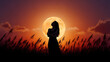 © HASNA - Romantic silhouette under full moon