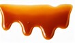 © Leroy - dripping caramel drops of sweet sauce isolated on white background melted caramel sauce