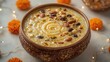 © VolumeThings - Khir or kheer payasam also known as Sheer Khurma Seviyan consumed especially on Eid or any other festival in india asia
