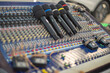 © Aliaksei - Professional Wireless Microphones on Mixing Console Set for Outdoor Event with copy space