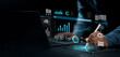 © Antony Weerut - Business intelligence and data analytics concept. Business Analytics and Data Management System on computer to make report with KPI. graph, chart, AI technology. Business process, workflow automation.