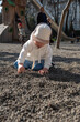 © phpetrunina14 - Toddler playing on gravel playground in sunny park Portrait