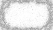 © Mohammod Foysal SSF. - Dense grain frame texture with scattered particles and noise on transparent base for framing photographs or creative digital art pieces that require distressed border elements for style