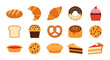 © shuma - Bakery items illustration collection