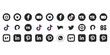 © Mst Anjuara - Assortment of Social Media Icons in Circular and Square Formats instagram facebook