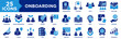 © MamaheVino - Onboarding Icon Set Collection. Icon Pack Contain Training, Learn, Progress, Team, Process, Human Resources, Support, Employee, Integrate, Skill