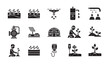 © Vector Universe - Modern sustainable farming and irrigation system icons