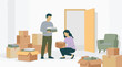 © StockStudio - Couple packing and moving belongings into a new home or apartment