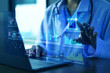 © Suriyo - Medical Professional Using Artificial Intelligence Dashboard for Healthcare Data Monitoring