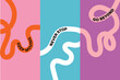 © Shukur - Vibrant motivational poster with colorful squiggles and inspirational quotes