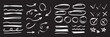 © Daishin - Arrow, circle, underline marker hand pen set. Arrow line marker hand drawn brush pencil sketch. Doodle check, cross, star oval round icon sign symbol texture rough. Vector illustration