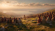 © dhani_kwok - Jesus preaching to a crowd on a hillside overlooking a lake. Inspirational religious content for various uses. Suitable for religious websites.