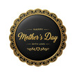 © Badsha_Fahad - Elegant Mothers Day Emblem with Golden Ornate Border.
