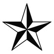 © welcome - Lone star icon featuring sharp edges and bold outline, geometric star symbol, decorative and emblem design, modern flat vector illustration for logos, badges, and digital