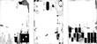 © miloje - Frame distorted grungy isolated layers . Design element for brochure, social media, posters, flyers. Overlay texture.Textured banner with Distress effect .Vector halftone dots . Screen print texture