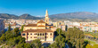 © M.studio - Aerial view of landmark Virgen de la Cabeza church in Motril, Andalusia, Spain.