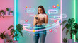 © Rendara Studio - Social media manager woman messaging with online community