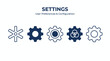 © Eko Muhammad Rizki - Settings Gears Configuration Icons And Website Home Page.