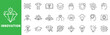 © tutti_frutti - Innovation icon set featuring creativity, startup launch, artificial intelligence, education, strategy, teamwork, premium ideas, outline line icons with editable stroke vector.