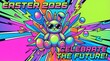 © mischenko - Creative Easter bunny and bright neon eggs in pop art style