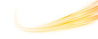 © ikril - Neon laser motion lines ripple along city road, highway traffic. Yellow, orange light trail forms futuristic energy, guiding speed and motion in a smooth flowing wave. Vector png Illustration.